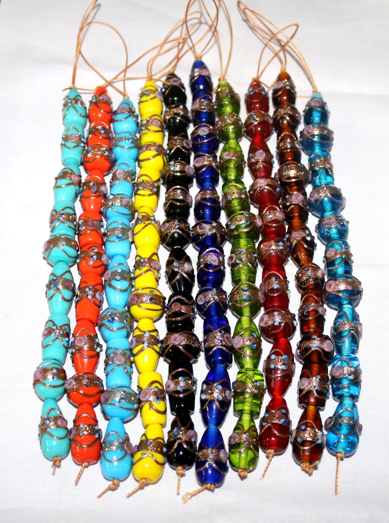10 Strands Multi Color Wedding Cake Beads