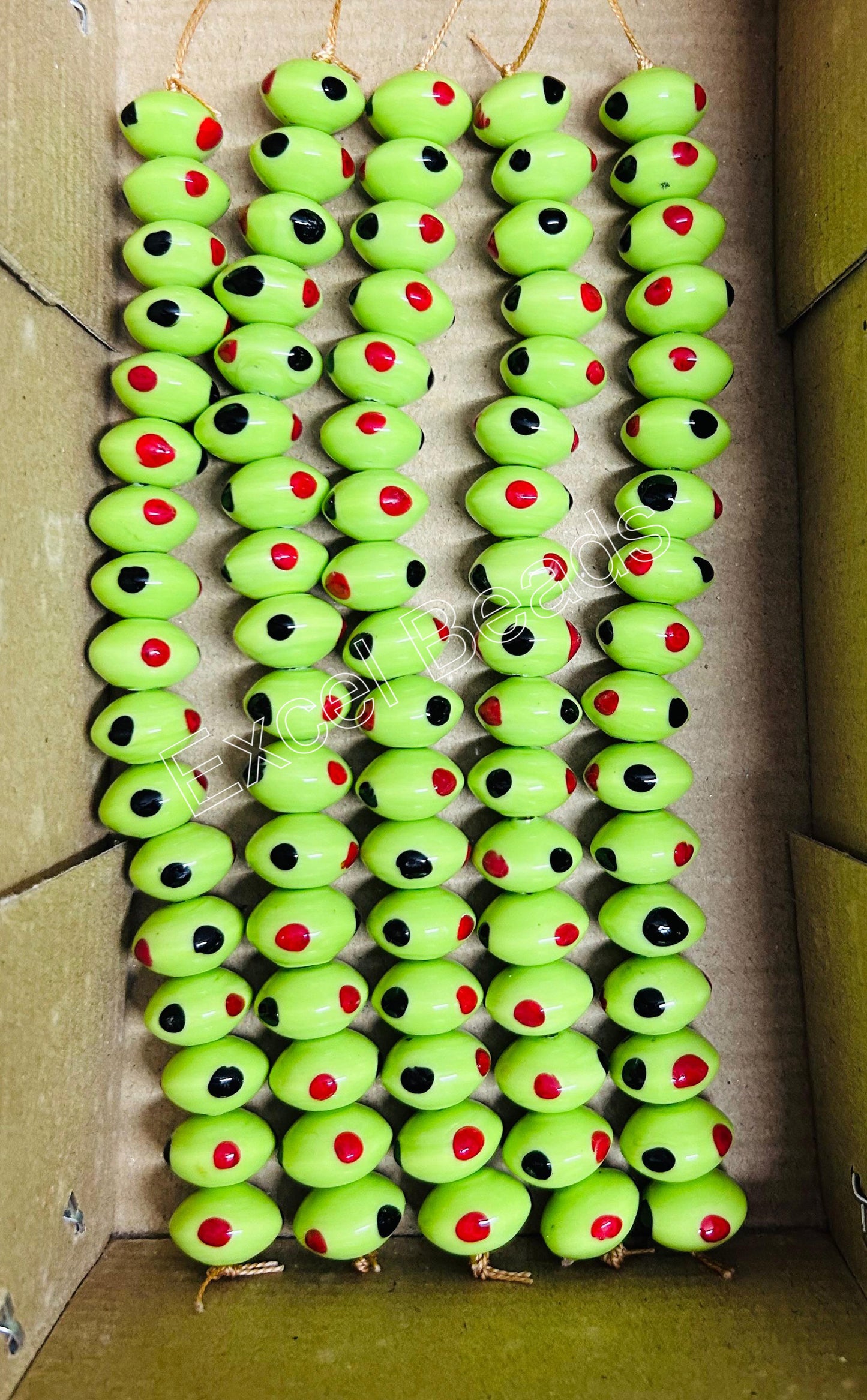 5 Strands 16mm Rondel Glass Beads (85 Beads) - STR-1115