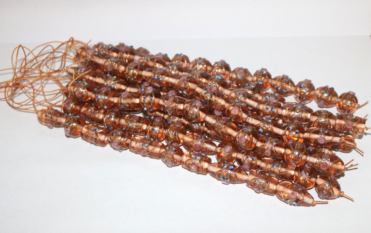 10 Strands Wedding Cake Beads Sand