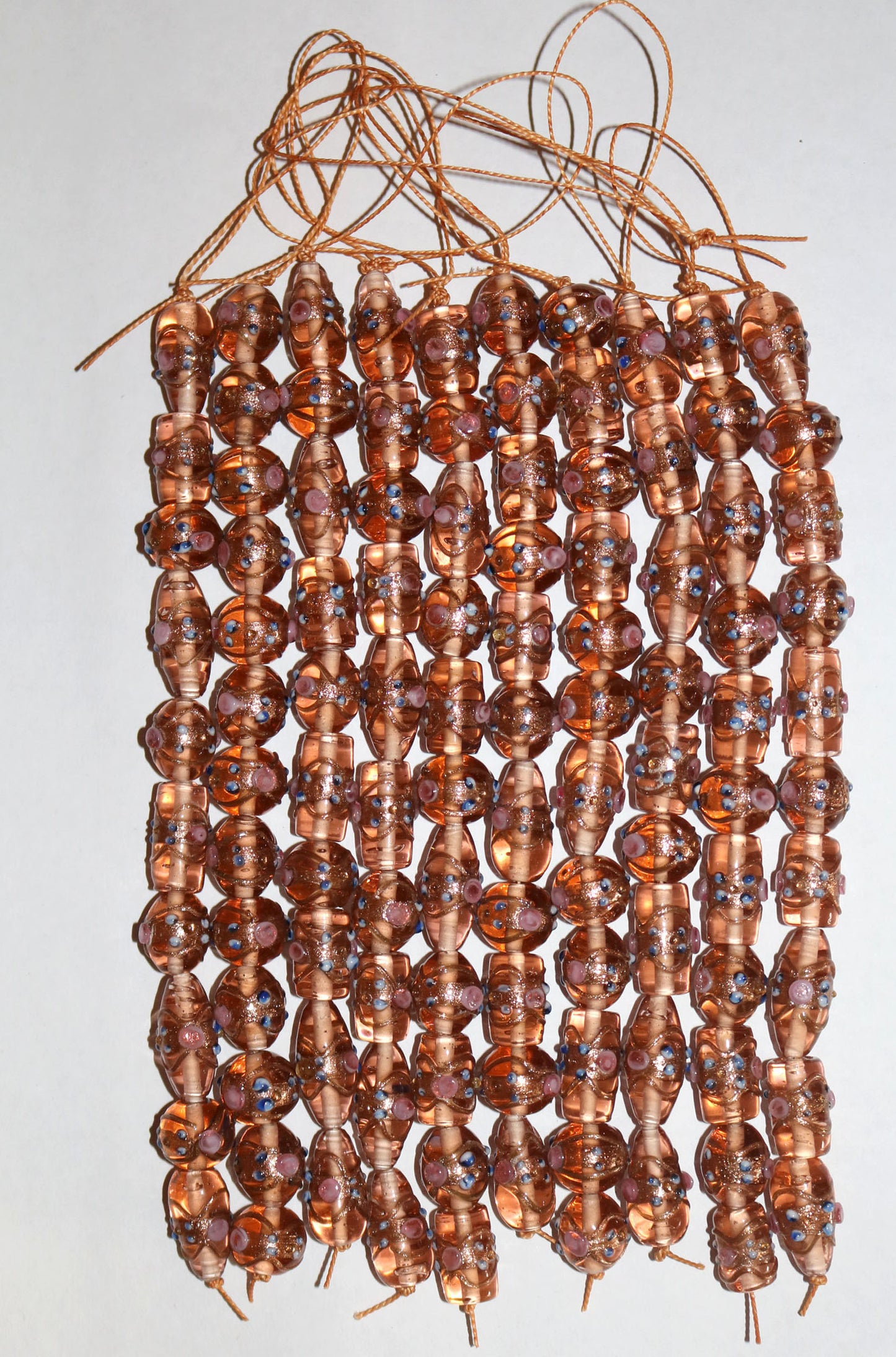 10 Strands Wedding Cake Beads Sand
