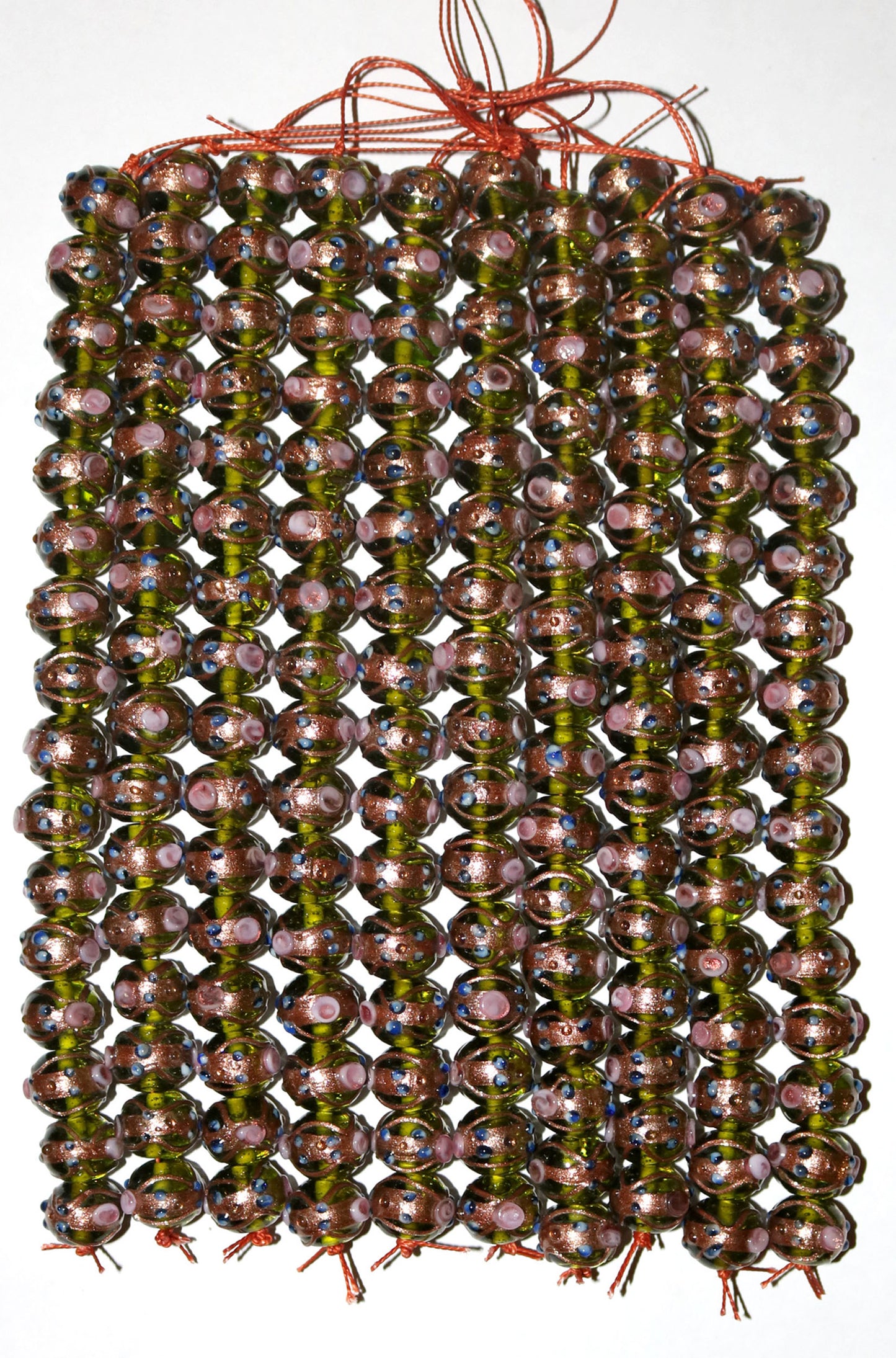 10 Strands 12mm Round Wedding Cake Beads