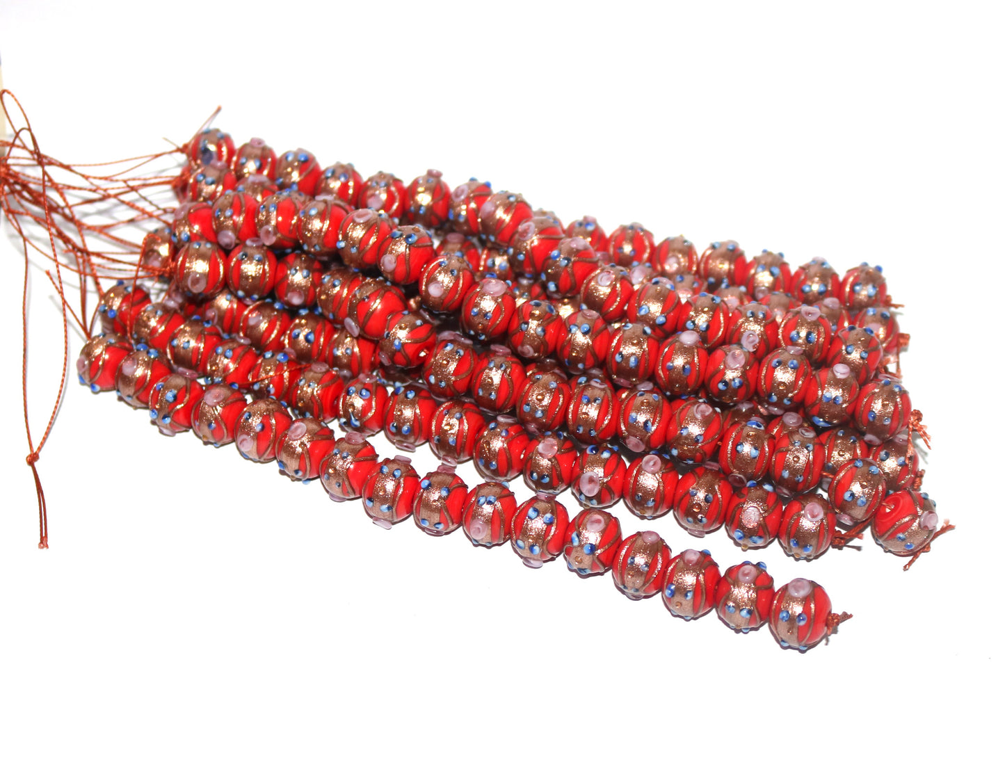 10 Strands 12mm Round Wedding Cake Beads