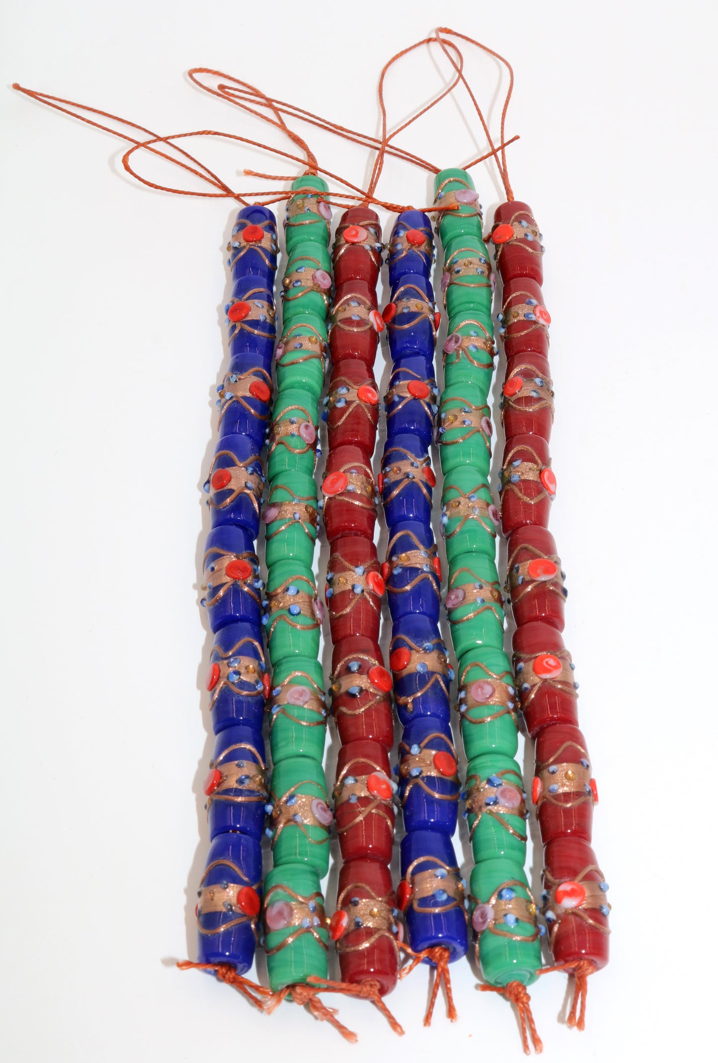 6 Strands Wedding Cake Beads 11x22mm Tube in 3 Colors