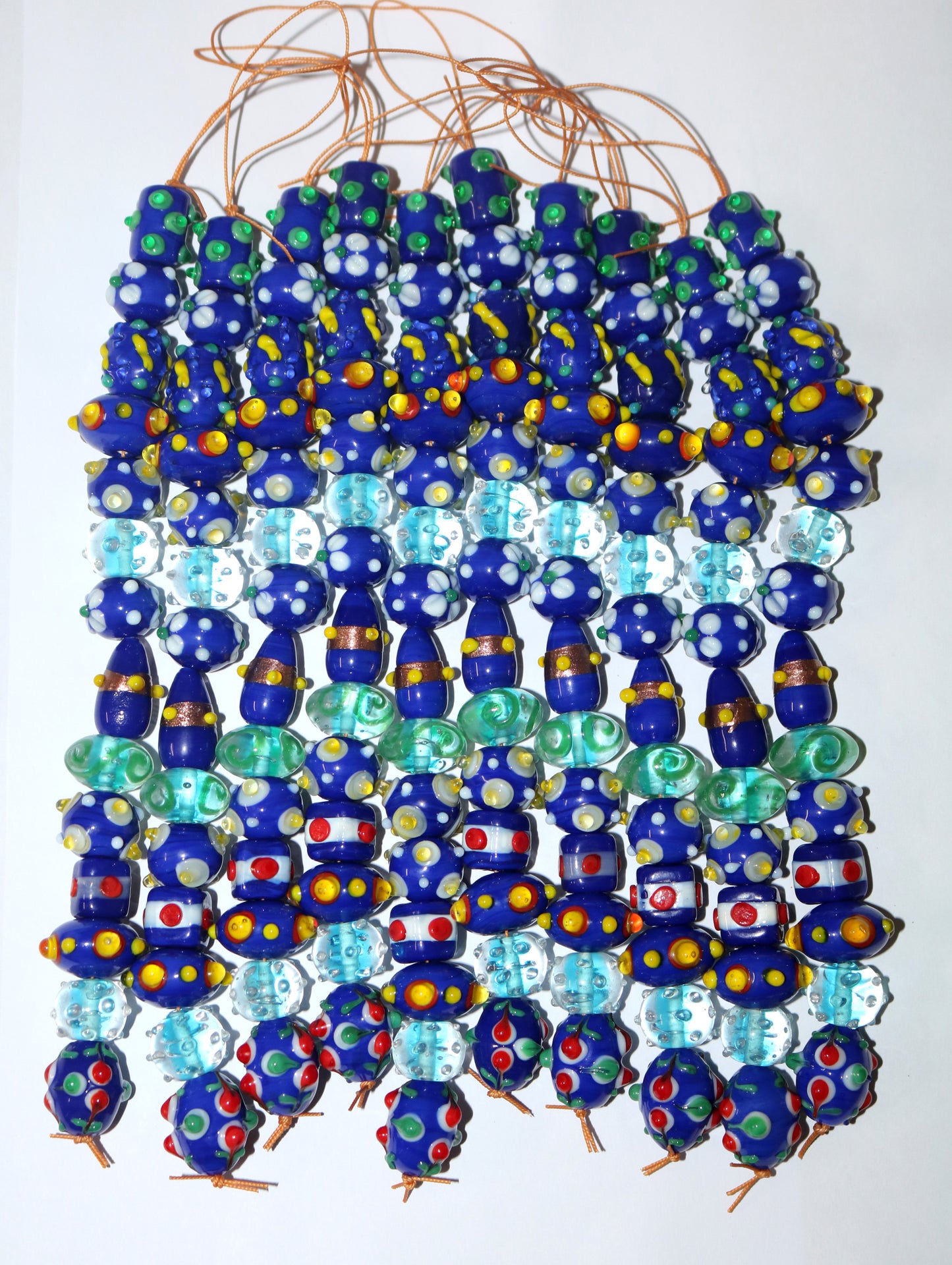4 Strands Special Designed Lamp Work Beads