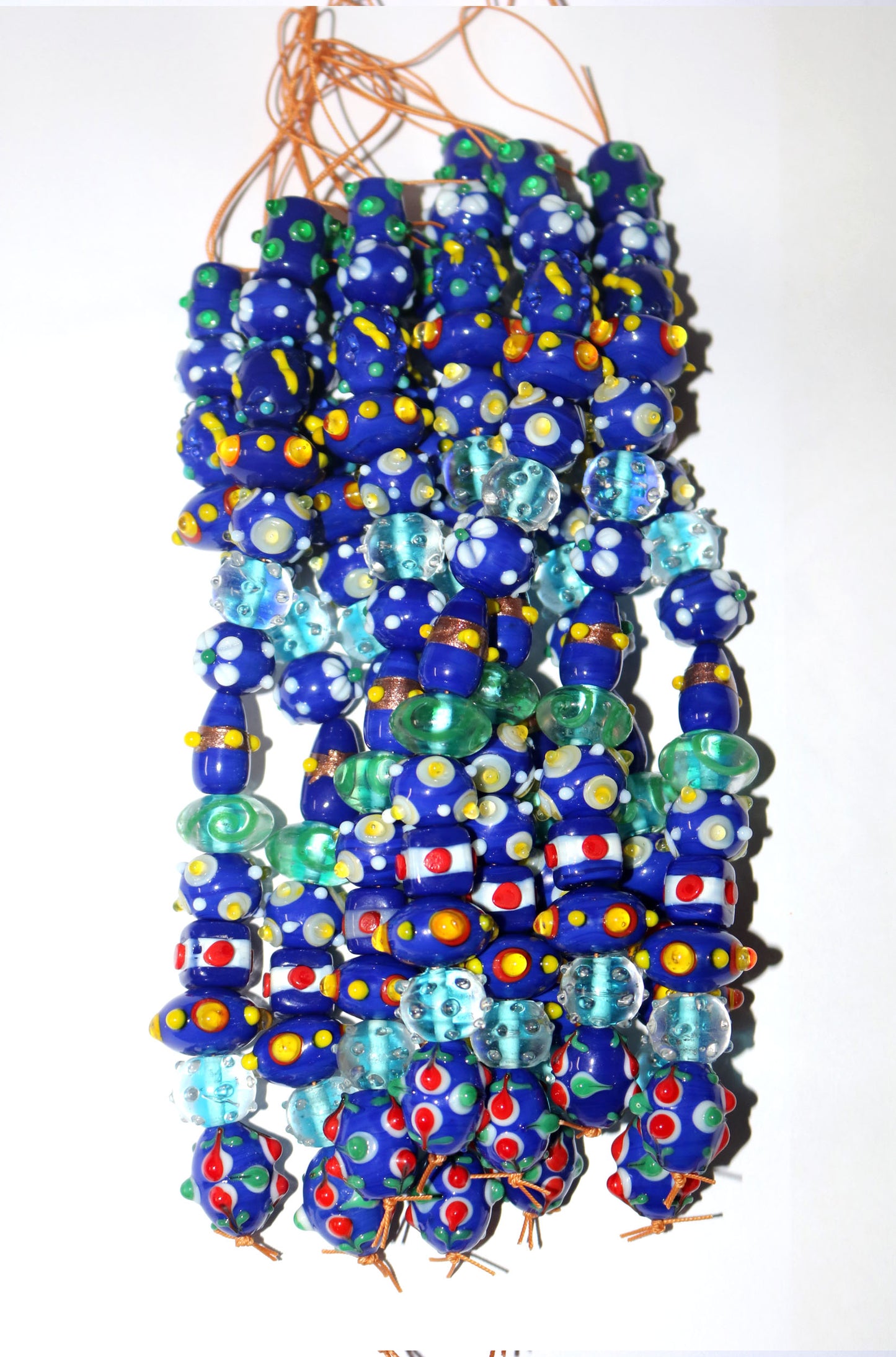 4 Strands Special Designed Lamp Work Beads