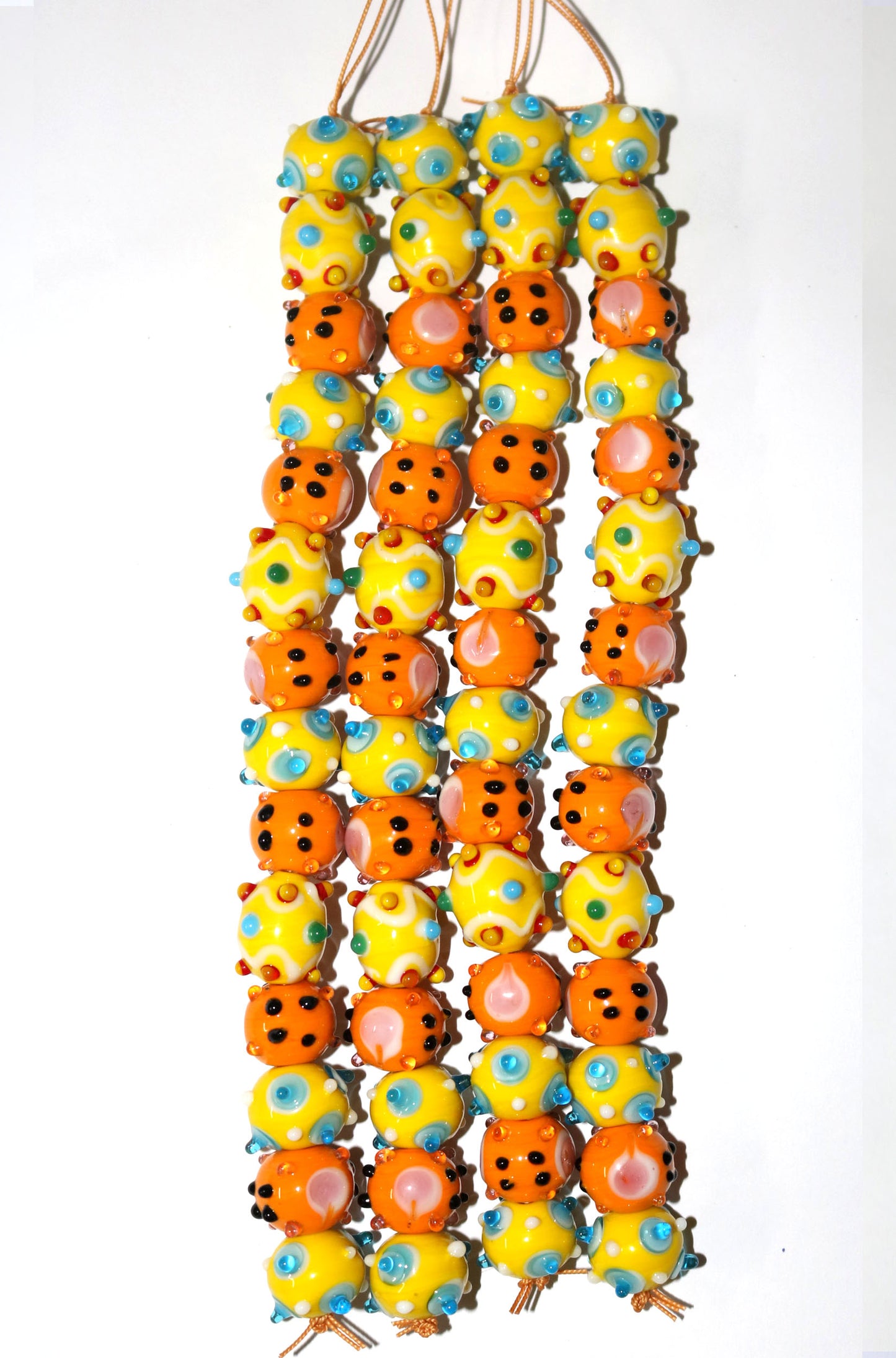 5 Strands Special Designed Lamp Work Beads