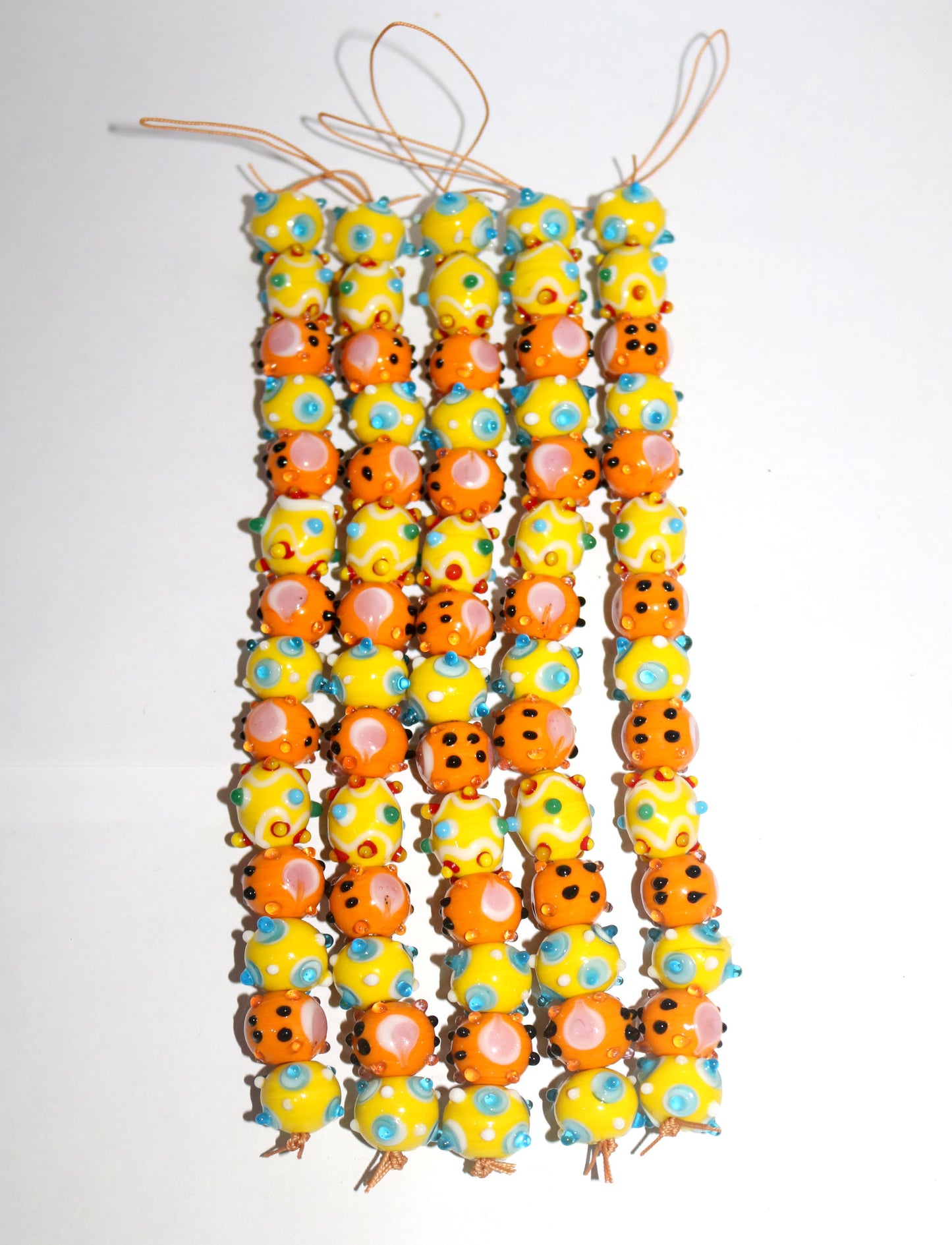 5 Strands Special Designed Lamp Work Beads