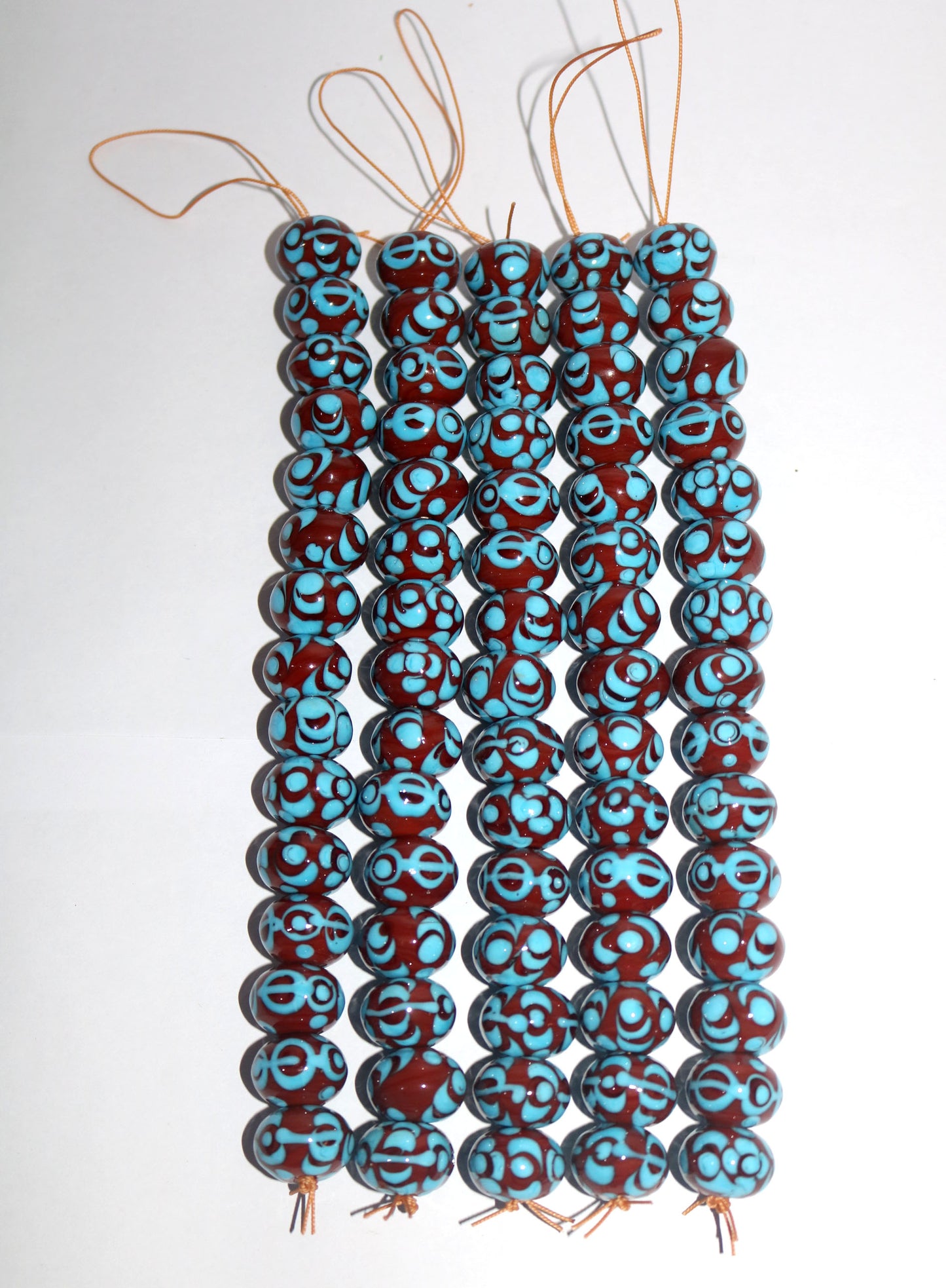 5 Strands Fancy Glass Beads