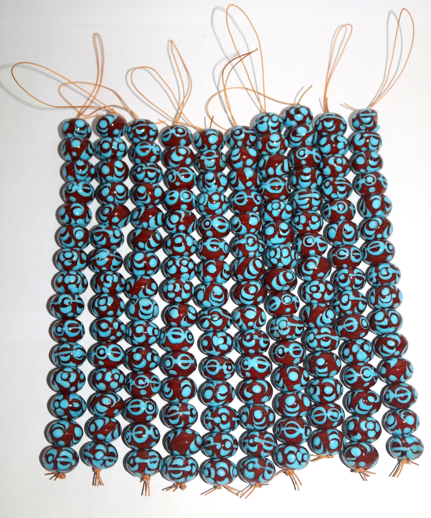 5 Strands Fancy Glass Beads