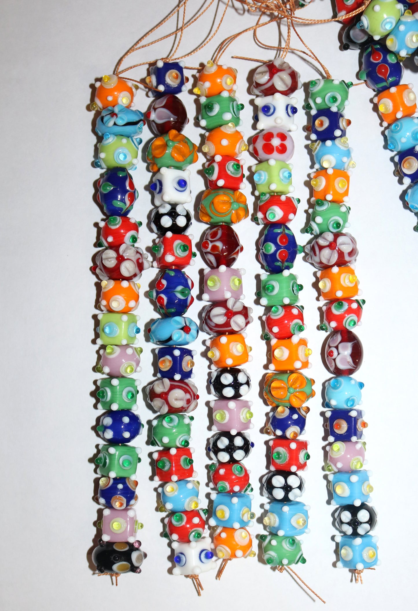 5 Strands Eye and Flower Beads