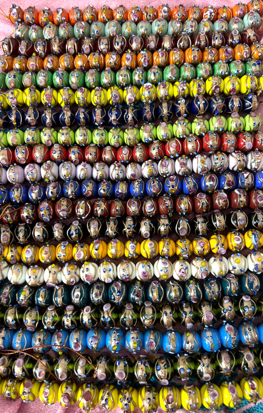 20 Strands Multi Color 12mm Wedding Cake Beads - STR-MIX-07