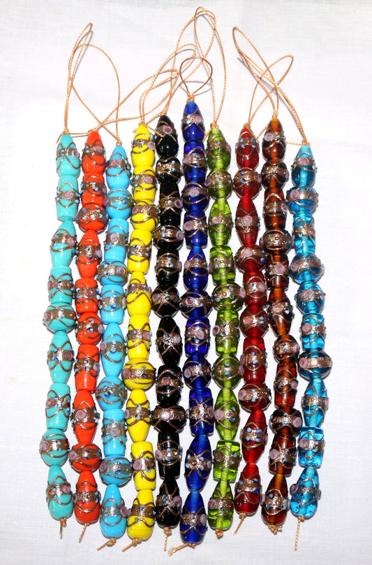 10 Strands Multi Color Wedding Cake Beads