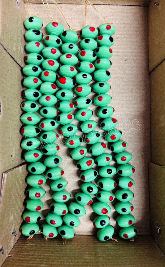 5 Strands 16mm Rondel Glass Beads (90 Beads) - STR-1107