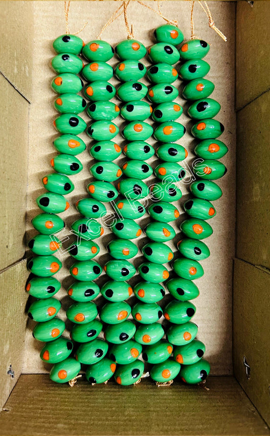 5 Strands 16mm Rondel Glass Beads (85 Beads) - STR-1113