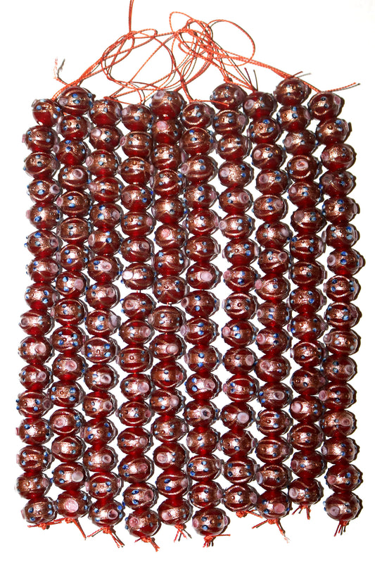 10 Strands 12mm Round Wedding Cake Beads