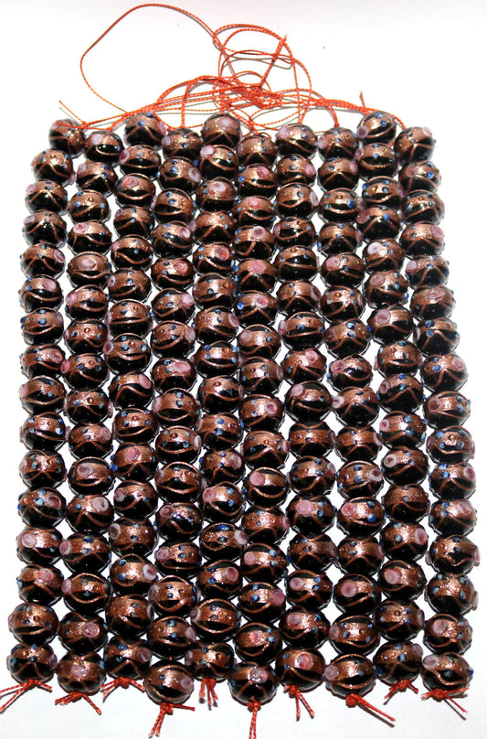 10 Strands 12mm Round Wedding Cake Beads