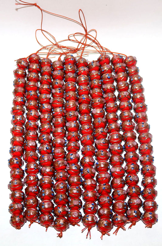 10 Strands 12mm Round Wedding Cake Beads