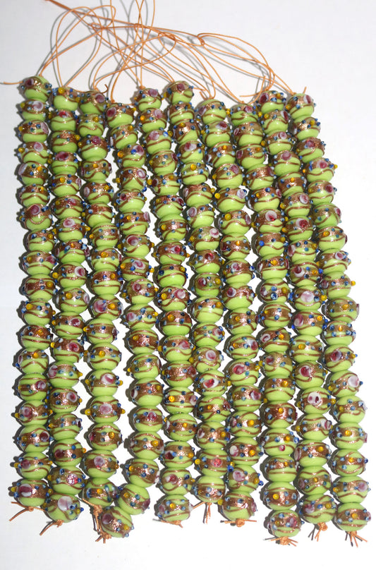 10 Strands 12mm Round Wedding Cake Beads