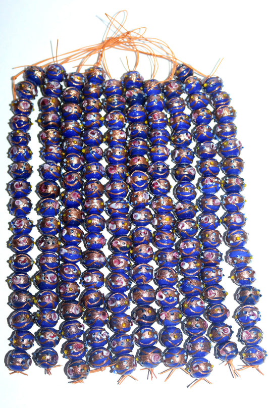 10 Strands 12mm Round Wedding Cake Beads