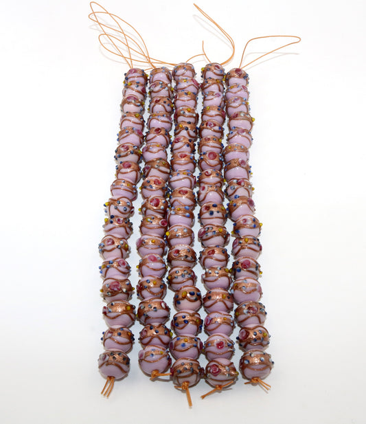 10 Strands 12mm Round Wedding Cake Beads