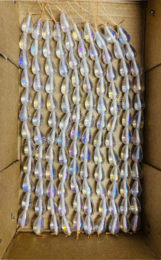 10 Strands Rainbow Finished Glass Beads (120 Beads) - STR-2553