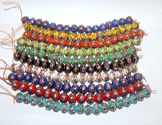 50 Strands Multi Color 12mm Wedding Cake Beads