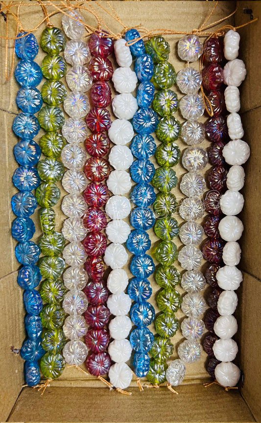 10 Strands Rainbow Finished Flower Beads (140 Beads) - STR-2700
