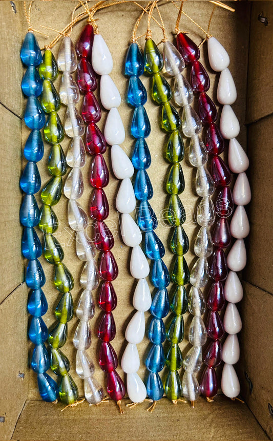 10 Strands Luster Finished Glass Beads (120 Beads) - STR-2760