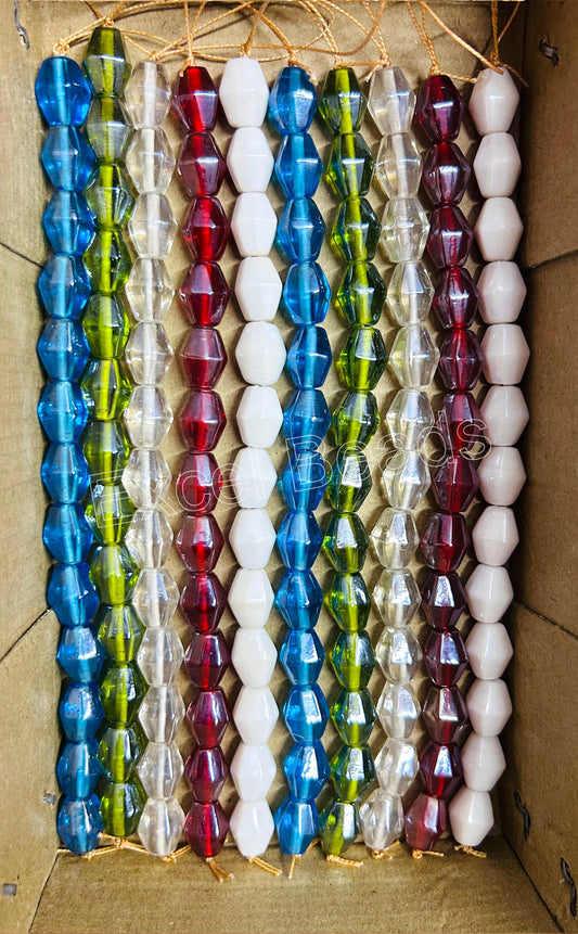 10 Strands Luster Finished Barrel Beads (130 Beads) - STR-2820