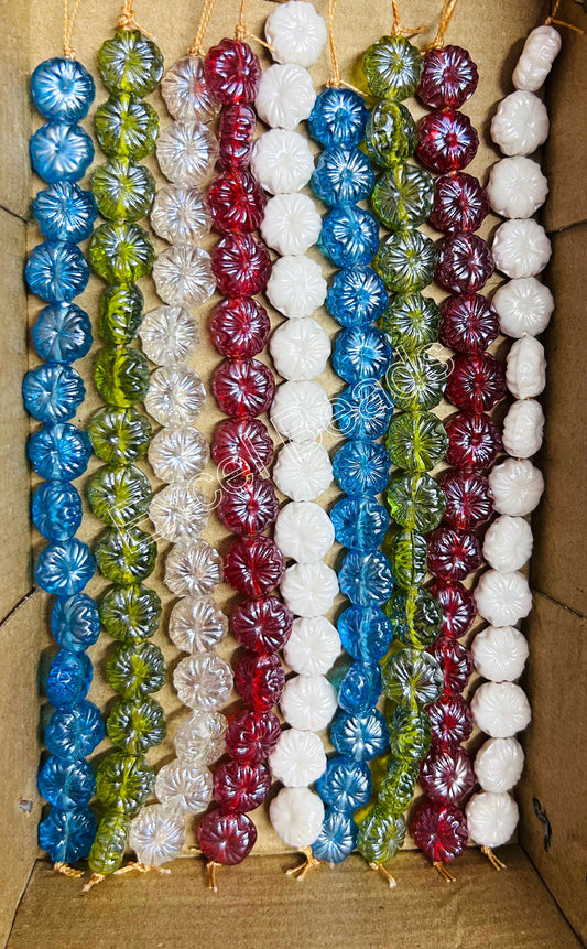 10 Strands Luster Finished Flower Beads (140 Beads) - STR-2900