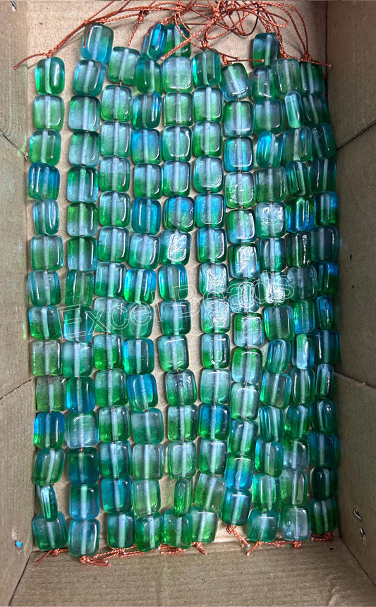 10 Strands Double Color Glass Beads - STR-0508