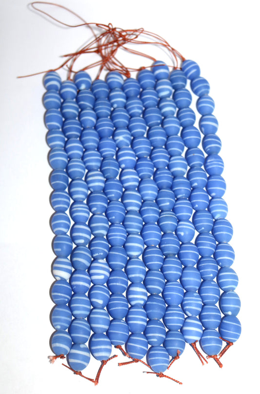 10 Strands,  Lamp Work Glass Beads 12x15mm