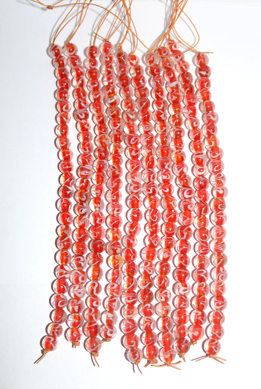 10 Strands Lamp Work Beads  - Fancy Glass Beads