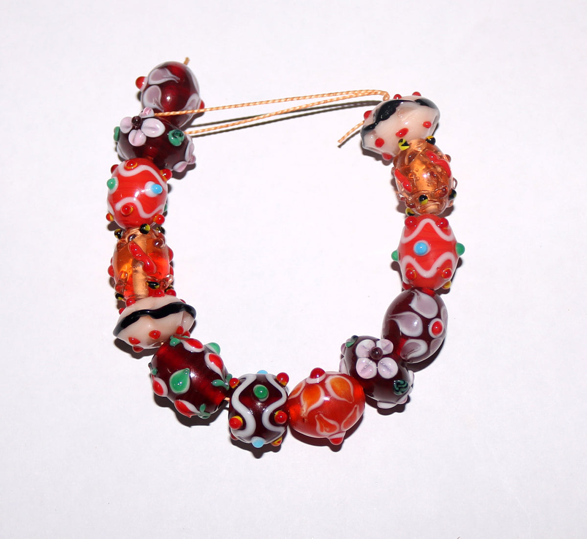 5 Strands Multi Shape Mix Color Fancy Beads - STR-0804