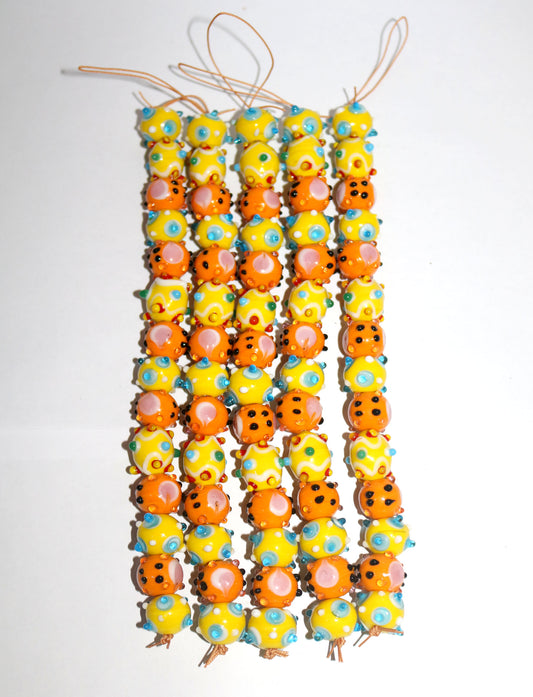 5 Strands Special Designed Lamp Work Beads