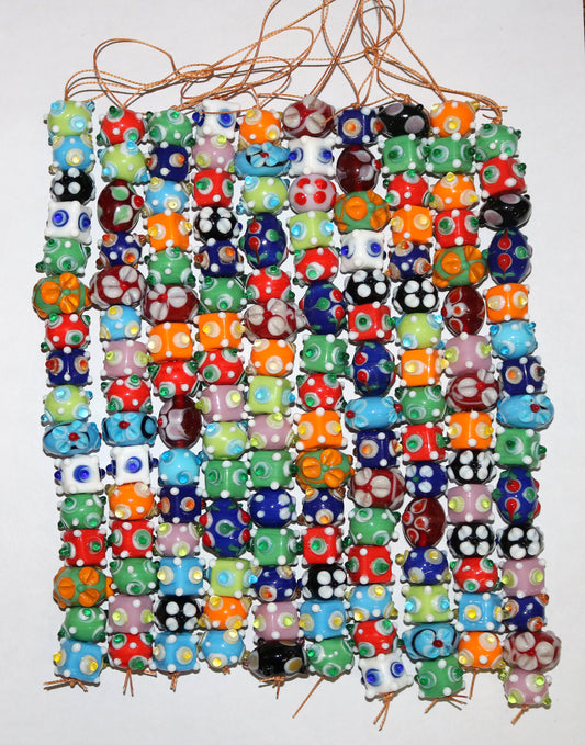 5 Strands Eye and Flower Beads