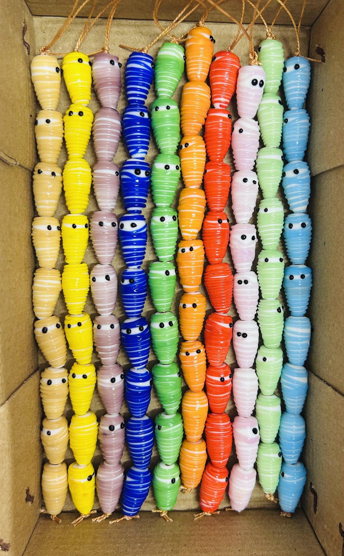 10 Strands 12x22mm Drop Beads Multi Colors - STR-0852
